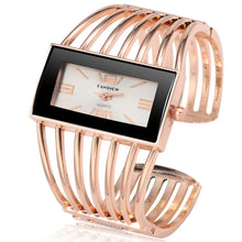 Load image into Gallery viewer, CANSNOW Womens Luxury Rose Gold Bangle Bracelet Watch