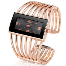 Load image into Gallery viewer, CANSNOW Womens Luxury Rose Gold Bangle Bracelet Watch