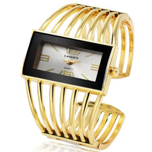 Load image into Gallery viewer, CANSNOW Womens Luxury Rose Gold Bangle Bracelet Watch