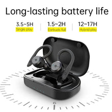 Load image into Gallery viewer, IPX7 20 Hours Play Time Swimming Waterproof  Hooks Stereo Earbuds
