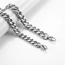 Load image into Gallery viewer, Men's 8MM-14MM Stainless Steel Cuban Chain Necklace