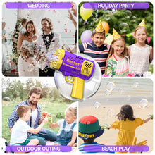 Load image into Gallery viewer, Rocket Launcher Handheld Portable LED Light Bubble Gun