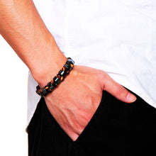 Load image into Gallery viewer, Double Hematite Tiger's Eye Bracelets