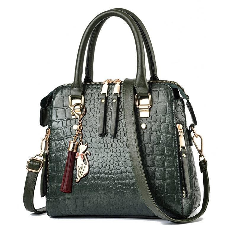 Luxury PU Handbags Womens Bags Alligator 2022 New Ladies Hand Bags