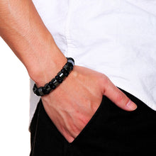 Load image into Gallery viewer, Double Hematite Tiger's Eye Bracelets