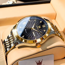Load image into Gallery viewer, OLEVS Men Mechanical Luxury Stainless Steel Waterproof Watch