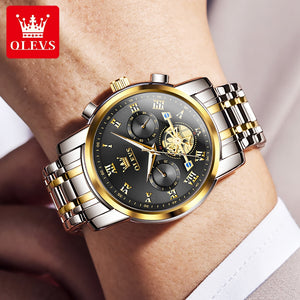 OLEVS Classic Roman Scale Dial Luxury Wrist Watch