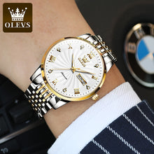 Load image into Gallery viewer, OLEVS Men Mechanical Luxury Stainless Steel Waterproof Watch