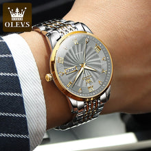 Load image into Gallery viewer, OLEVS Men Mechanical Luxury Stainless Steel Waterproof Watch