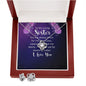 Gift For Sister - Gorgeous Love Knot Earring & Necklace Set