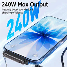 Load image into Gallery viewer, 240W USB type-c Built-in Stand Adapter for phone