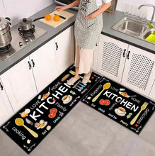 Load image into Gallery viewer, VIKAMA 2-Piece Minimalist Kitchen Rug Set
