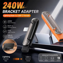Load image into Gallery viewer, 240W USB type-c Built-in Stand Adapter for phone