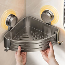 Load image into Gallery viewer, Triangular Space-Saving Suction Cup Bathroom Storage Shelf