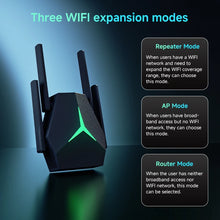 Load image into Gallery viewer, 1200Mbps WiFi 6 Repeater 2.4G/5G Extender Signal Booster