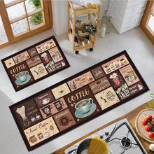 Load image into Gallery viewer, VIKAMA 2-Piece Minimalist Kitchen Rug Set