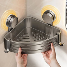 Load image into Gallery viewer, Triangular Space-Saving Suction Cup Bathroom Storage Shelf