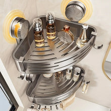 Load image into Gallery viewer, Triangular Space-Saving Suction Cup Bathroom Storage Shelf