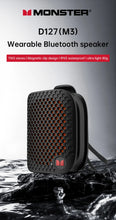 Load image into Gallery viewer, Monster M3 Magnetic Clip-On Mini Wireless Bluetooth Speakers