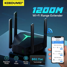 Load image into Gallery viewer, 1200Mbps WiFi 6 Repeater 2.4G/5G Extender Signal Booster