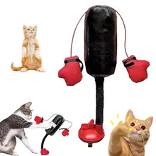 Load image into Gallery viewer, Cat Punching Bag with Boxing Gloves