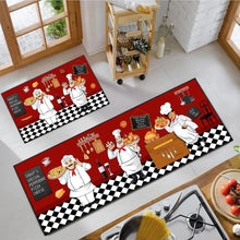 Load image into Gallery viewer, VIKAMA 2-Piece Minimalist Kitchen Rug Set