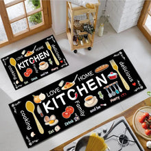 Load image into Gallery viewer, VIKAMA 2-Piece Minimalist Kitchen Rug Set
