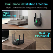 Load image into Gallery viewer, 1200Mbps WiFi 6 Repeater 2.4G/5G Extender Signal Booster