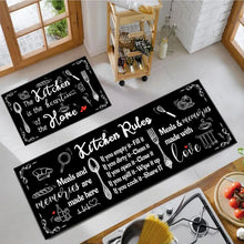Load image into Gallery viewer, VIKAMA 2-Piece Minimalist Kitchen Rug Set