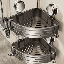 Load image into Gallery viewer, Triangular Space-Saving Suction Cup Bathroom Storage Shelf