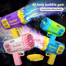 Load image into Gallery viewer, Rocket Launcher Handheld Portable LED Light Bubble Gun