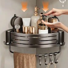 Load image into Gallery viewer, Triangular Space-Saving Suction Cup Bathroom Storage Shelf