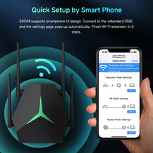 Load image into Gallery viewer, 1200Mbps WiFi 6 Repeater 2.4G/5G Extender Signal Booster