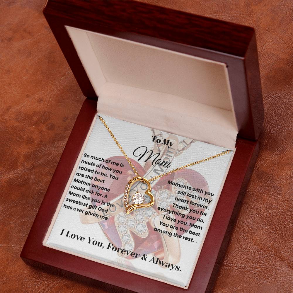 Gift For Mother - Beautiful! Forever Love Heart Necklace