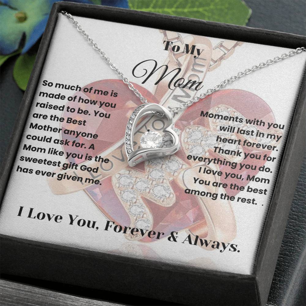 Gift For Mother - Beautiful! Forever Love Heart Necklace