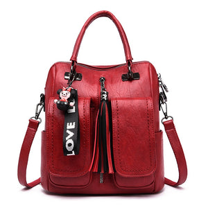 Luxury 3-in-1 Women Vintage Soft Leather Shoulder Bags