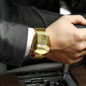 Luxury HOURSLY Men Stainless Steel Watch