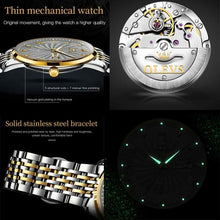 Load image into Gallery viewer, OLEVS Men Mechanical Luxury Stainless Steel Waterproof Watch