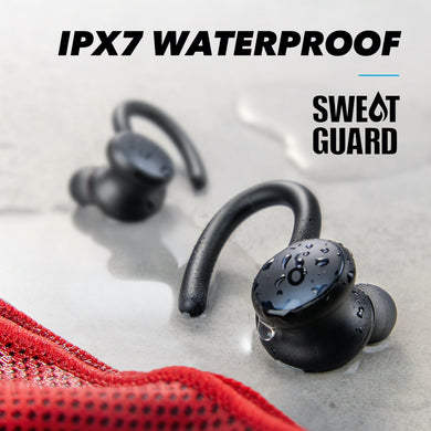 IPX7 Waterproof Deep Bass Rotating Hooks Earbuds (Best Seller)