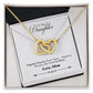 Gift For Daughter - Gorgeous! Together Forever Interlocking Hearts Necklace
