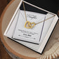 Gift For Daughter - Gorgeous! Together Forever Interlocking Hearts Necklace