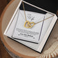 Gift For Wife - My Missing Piece Interlocking Hearts Necklace