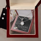 Gift For Mother's Day - "Beautiful" Eternal Hope Necklace and Cubic Zirconia Earring Set